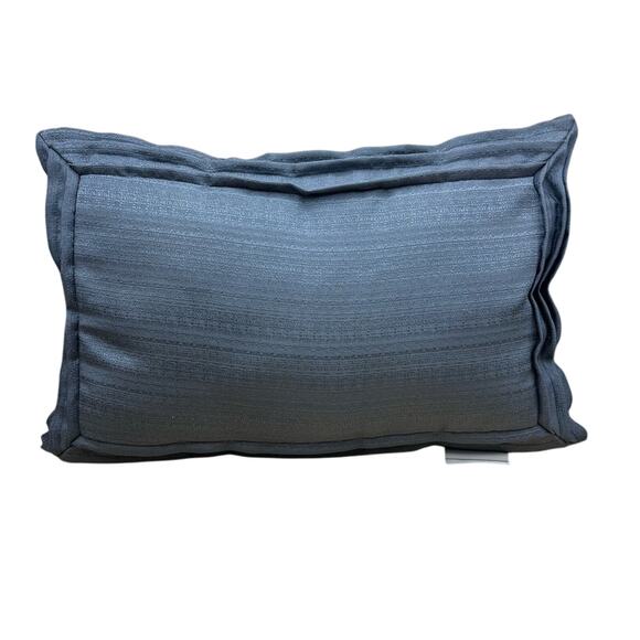 Laura Ashley Lifestyles Gray Rectangular Throw Pillow - Picture 1 of 7